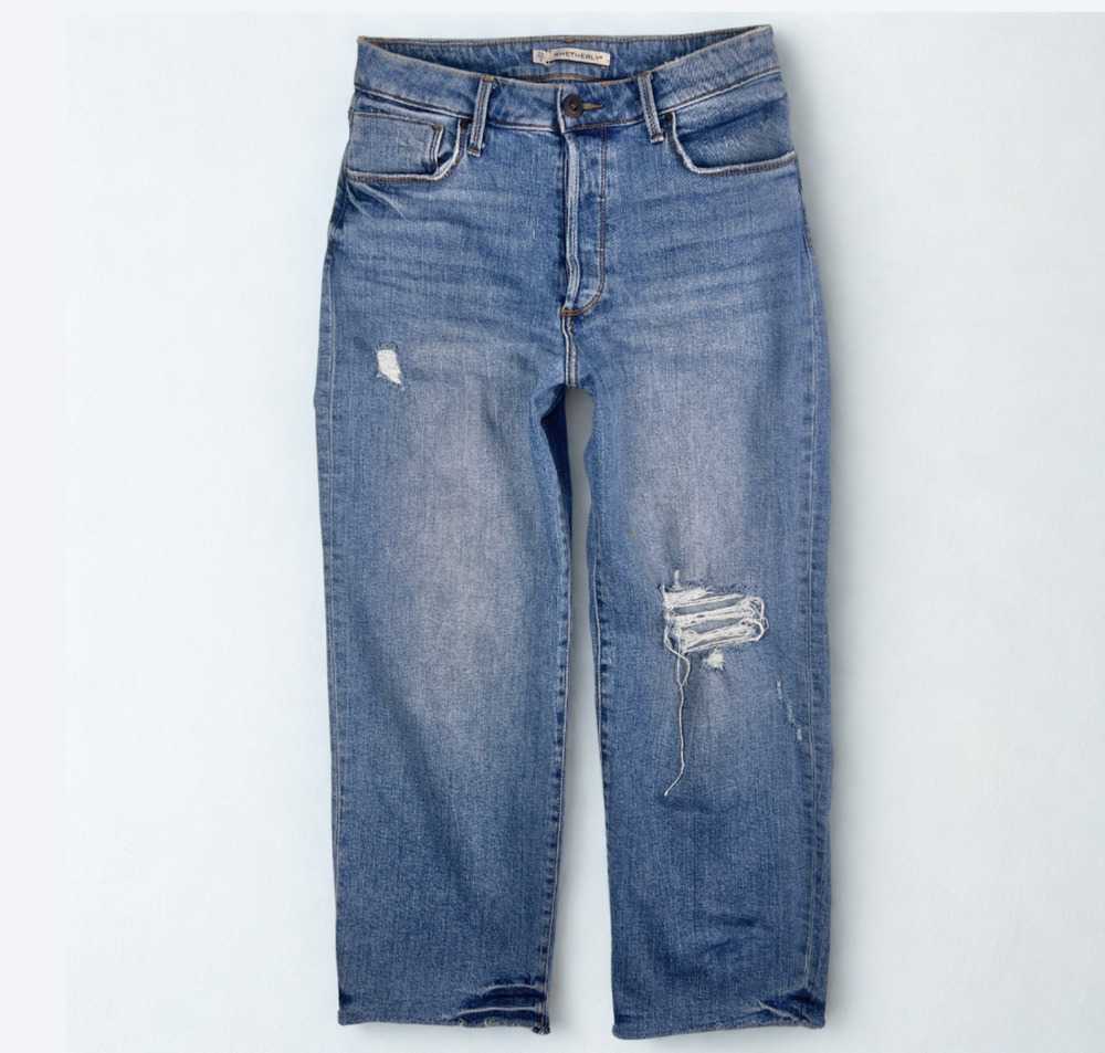 Whetherly Jeans 26 2 Vincent Slouchy Wide Leg Boho Retro Casual Relaxed Cropped